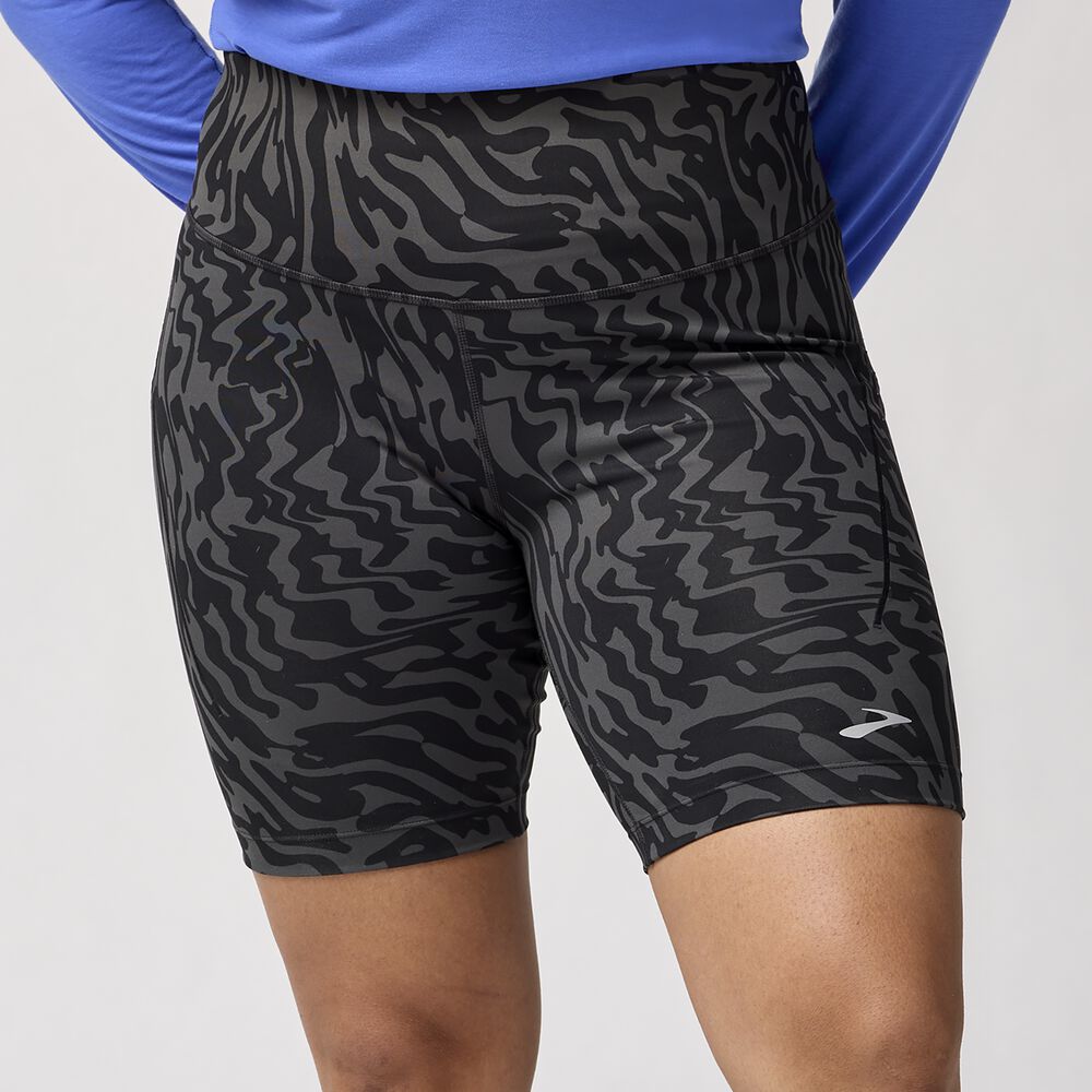 Brooks Spark 8" Short Tight - Obsidian Speedscape