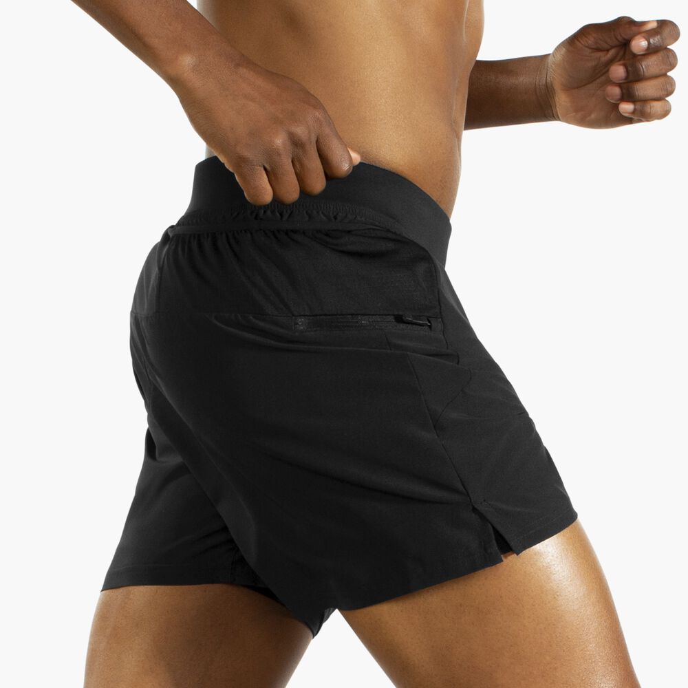 Brooks Sherpa 5" 2-in-1 Short - Schwarz