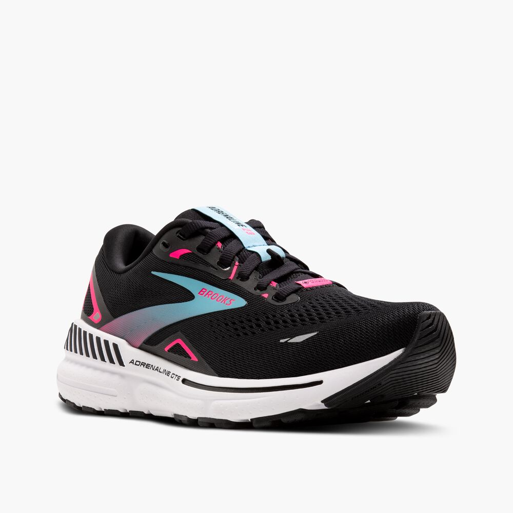 Brooks Adrenaline GTS 23 GTX - Schwarz/Knockout Pink/Aqua