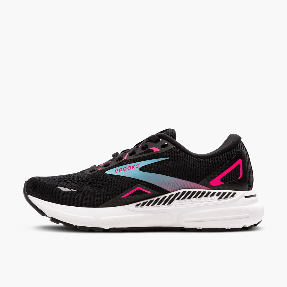 Brooks Adrenaline GTS 23 GTX - Schwarz/Knockout Pink/Aqua