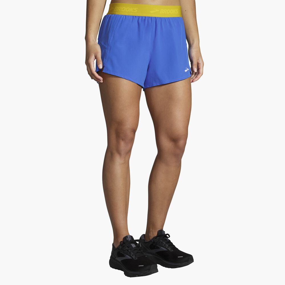 Brooks Chaser 3" Short - Blaugrün/Golden Hour/Brooks