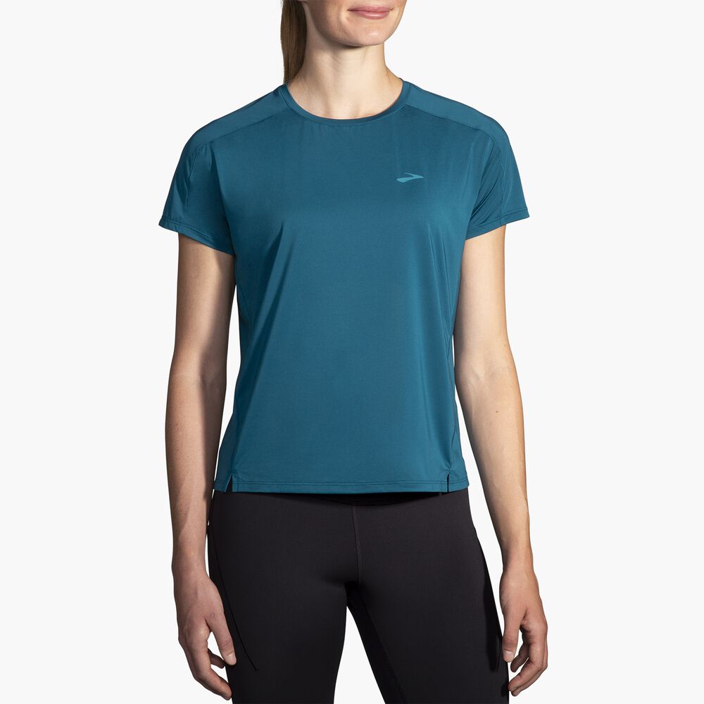 Brooks Sprint Free Short Sleeve 2.0 - Marokkanisches Blau