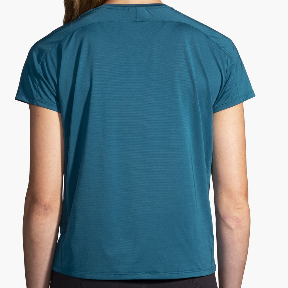 Brooks Sprint Free Short Sleeve 2.0 - Marokkanisches Blau