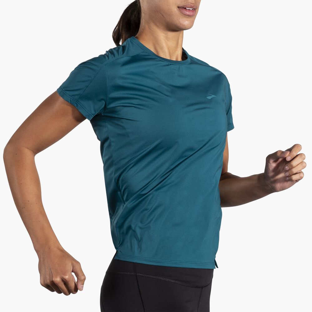 Brooks Sprint Free Short Sleeve 2.0 - Marokkanisches Blau