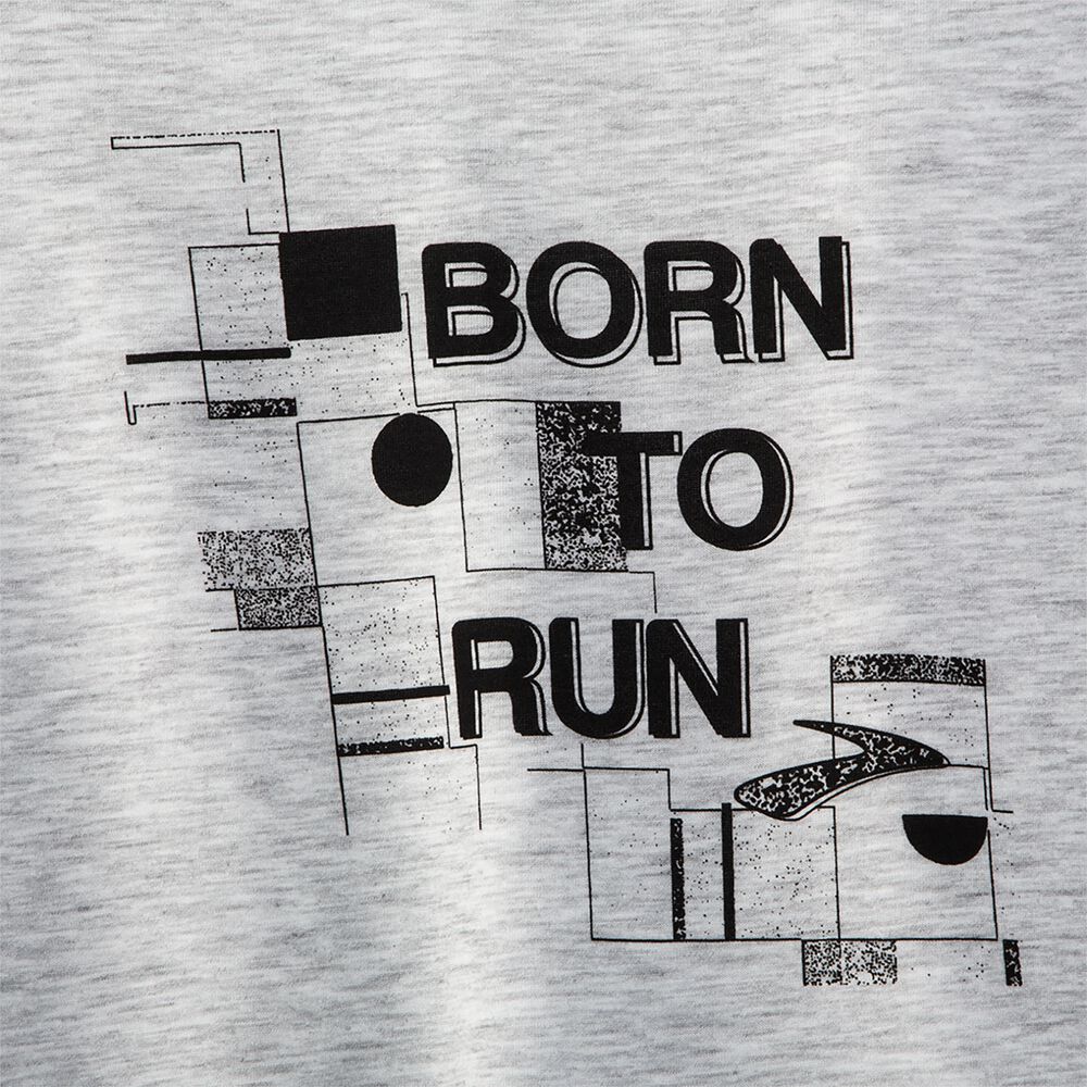 Brooks Distance Graphic Short Sleeve - Schwarz