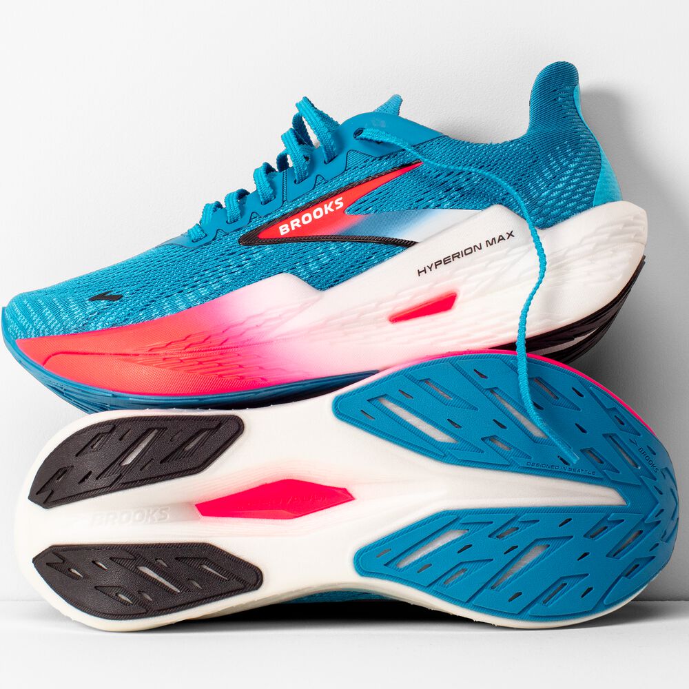 Brooks Hyperion Max 2 - Crystal Seas/Diva Pink/Schwarz