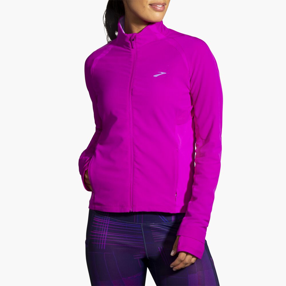 Brooks Fusion Hybrid Jacket - Magenta/Heliotrop