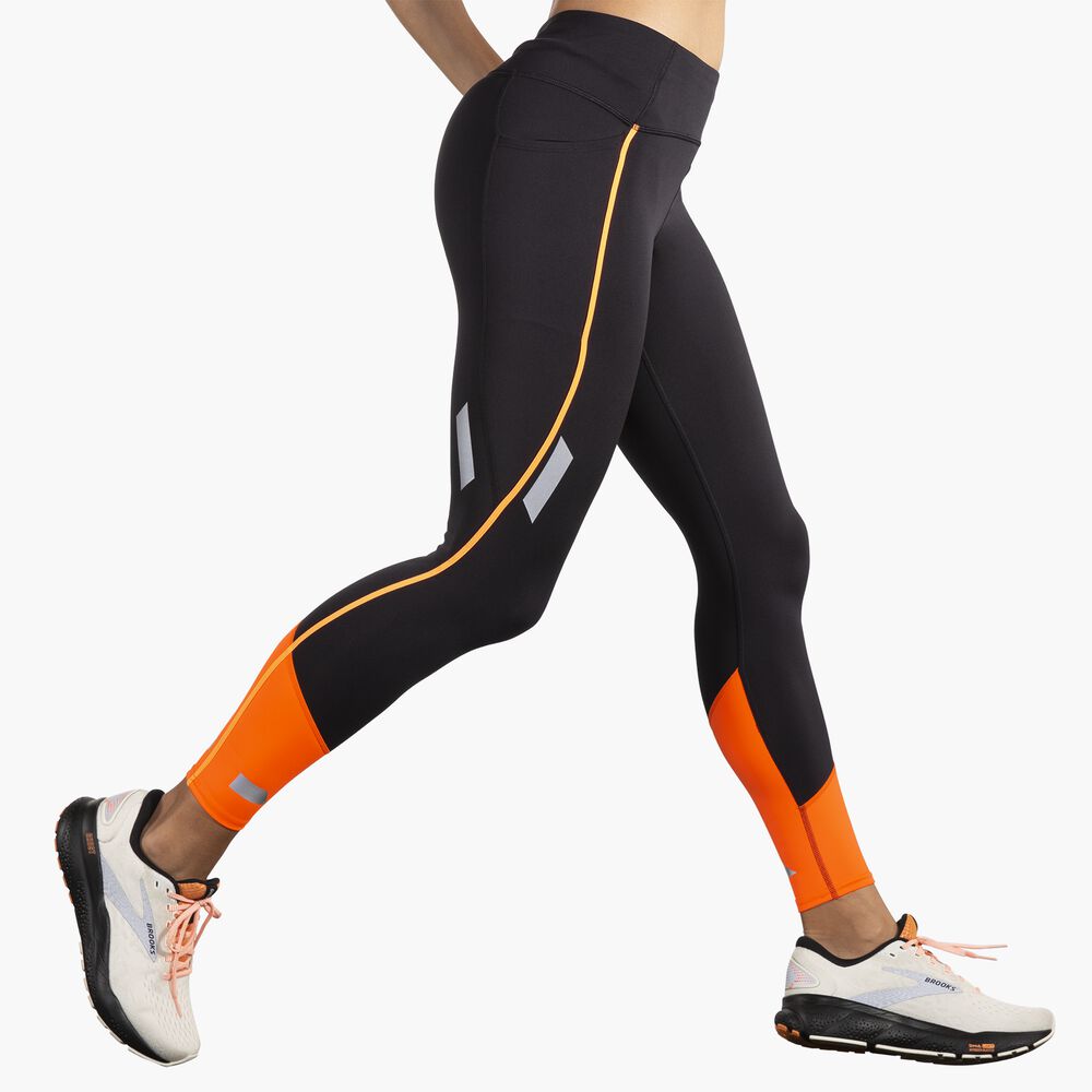 Brooks Run Visible Tight 2.0 - Schwarz/Fluoro Flash