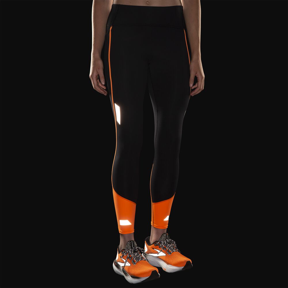 Brooks Run Visible Tight 2.0 - Schwarz/Fluoro Flash