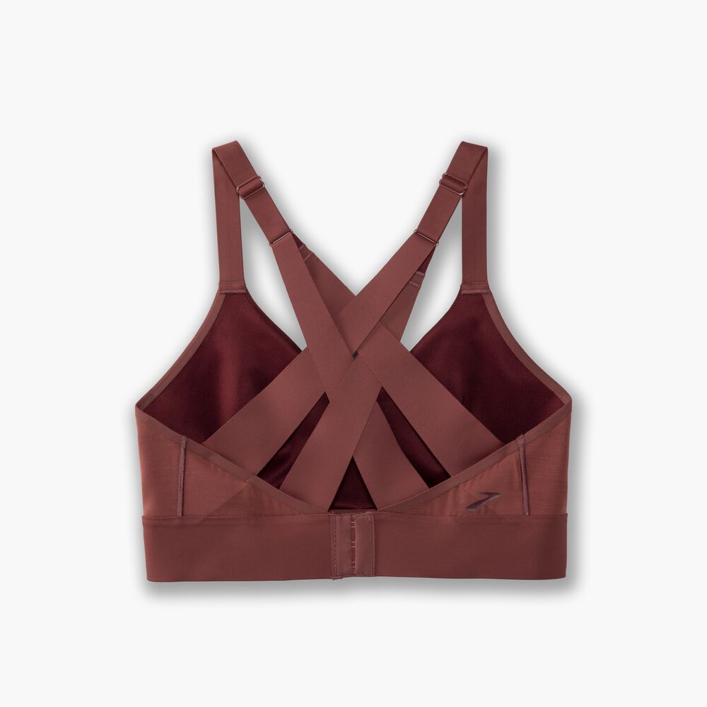 Brooks Interlace Sports Bra - Terrakotta