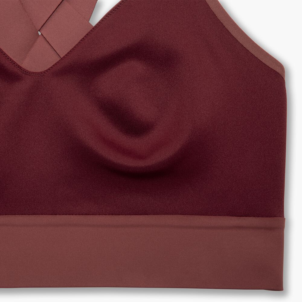 Brooks Interlace Sports Bra - Terrakotta