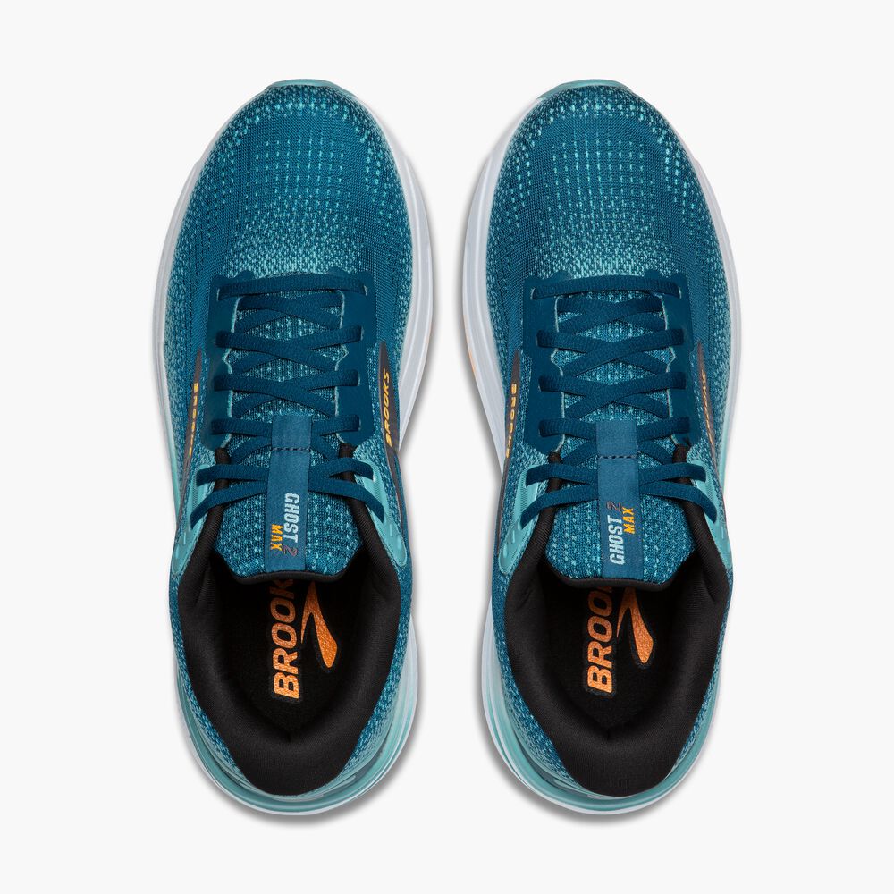 Brooks Ghost Max 2 - Marokkanisches Blau/Aqua/Orange Pop
