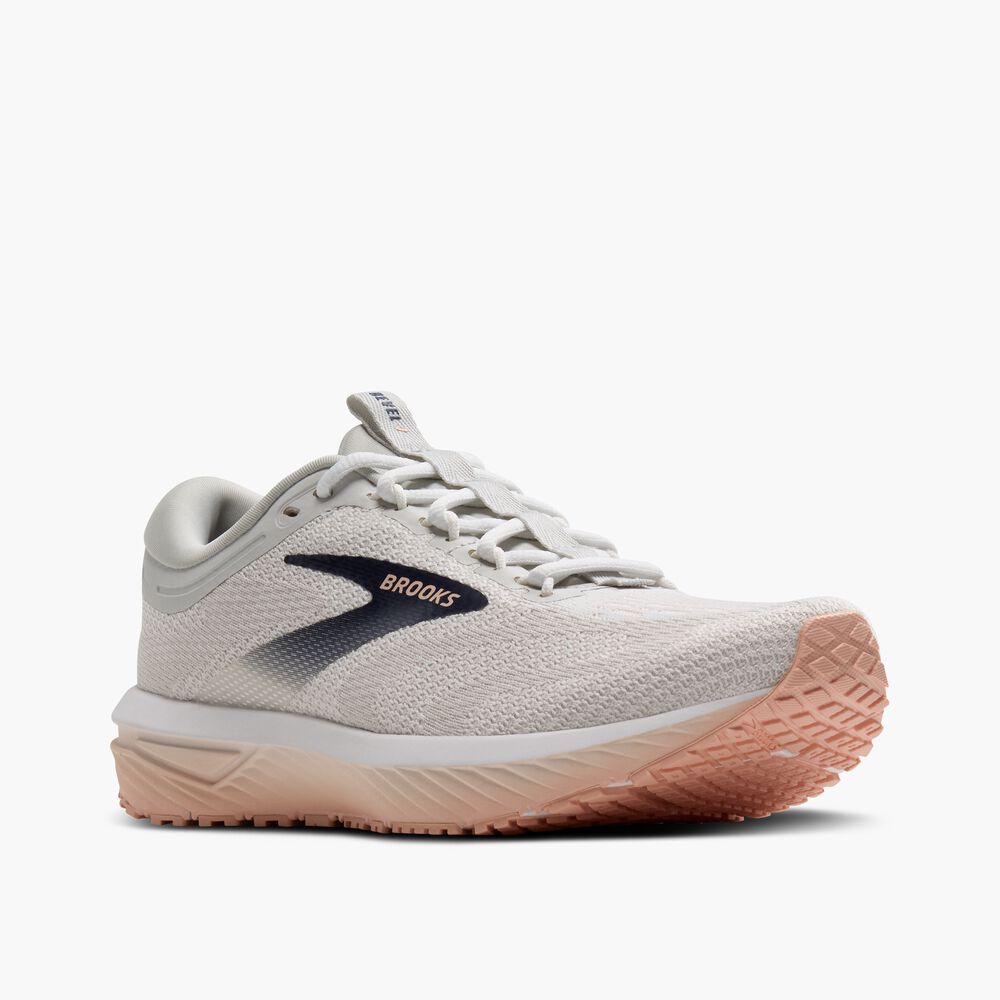 Brooks Revel 7 - Austernblau/Weiß/Tropical Peach