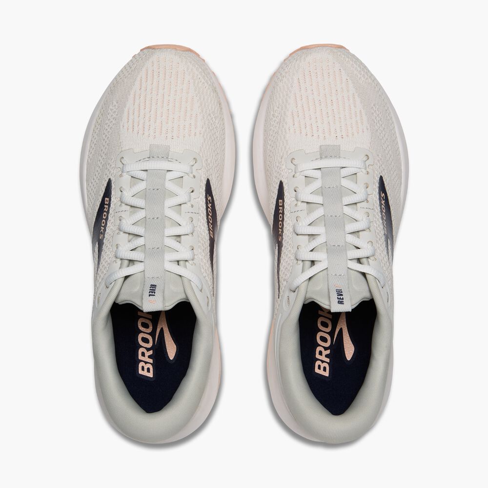 Brooks Revel 7 - Austernblau/Weiß/Tropical Peach