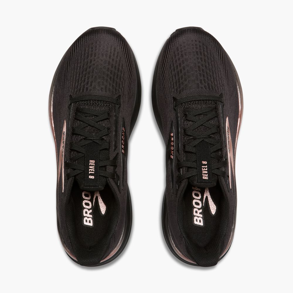 Brooks Revel 8 - Schwarz/Schwarz/Roségold
