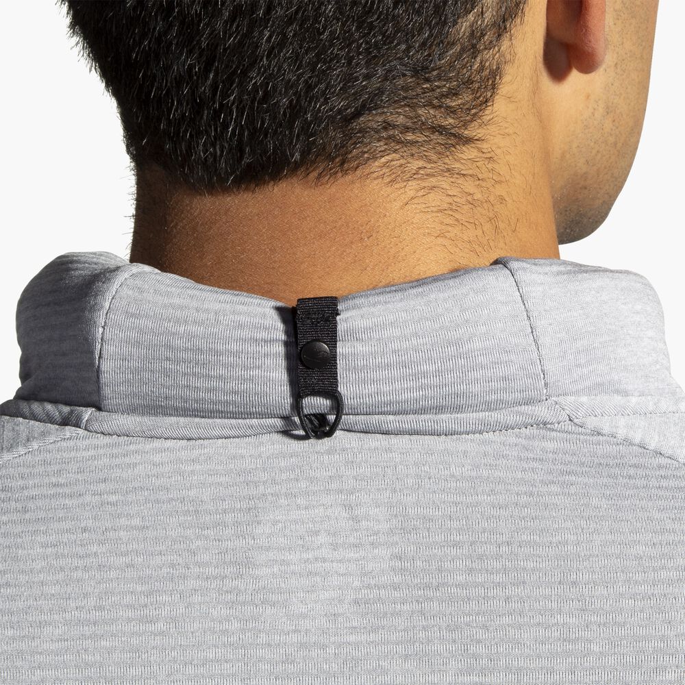Brooks Notch Thermal Hoodie 2.0 - Ht. Asche/Schwarz