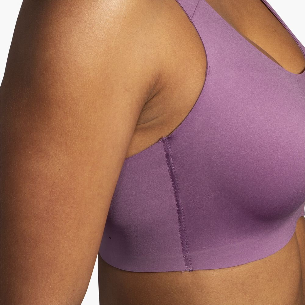 Brooks Crossback 2.0 Sports Bra - Gewaschene Pflaume