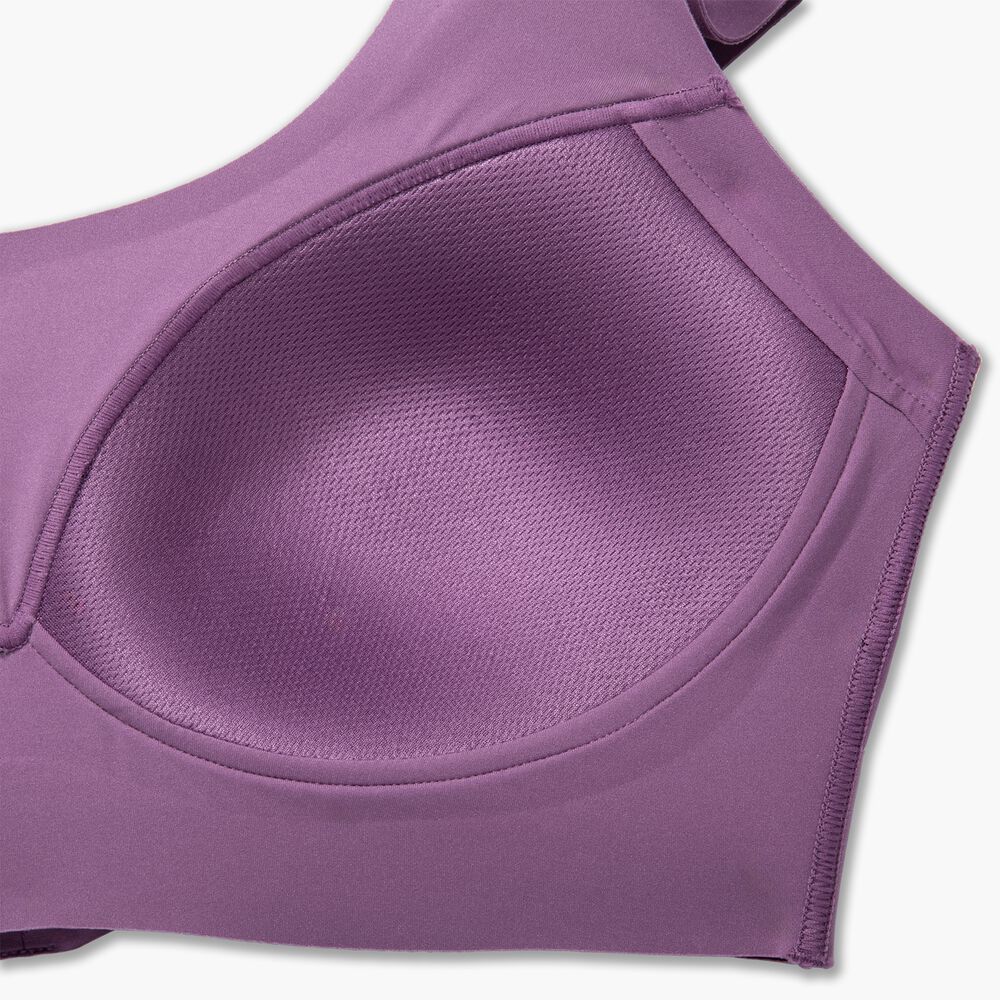 Brooks Crossback 2.0 Sports Bra - Gewaschene Pflaume