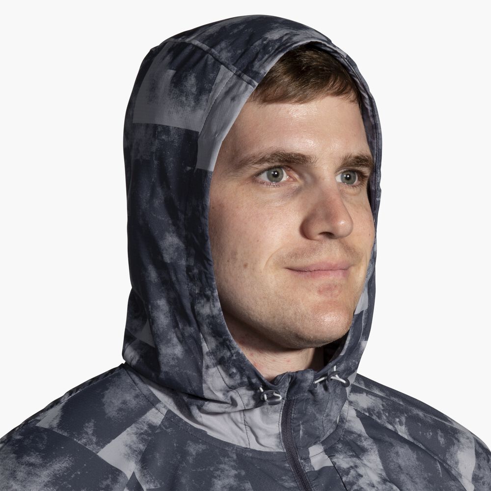 Brooks Canopy Jacket - Betonwolken-Farbdruck