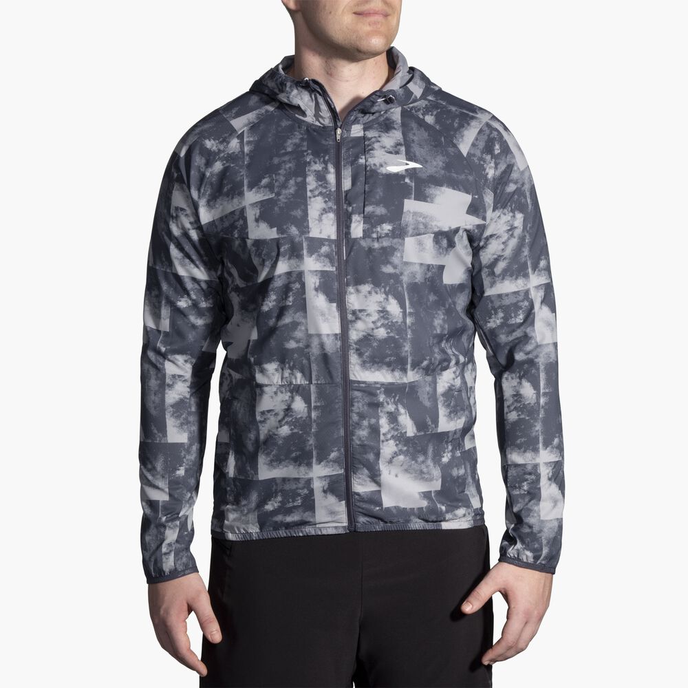 Brooks Canopy Jacket - Betonwolken-Farbdruck