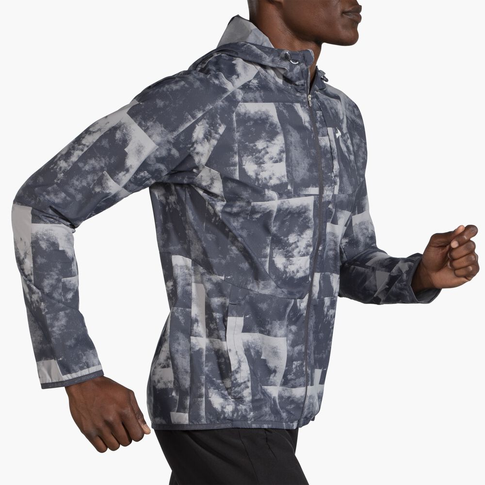 Brooks Canopy Jacket - Betonwolken-Farbdruck