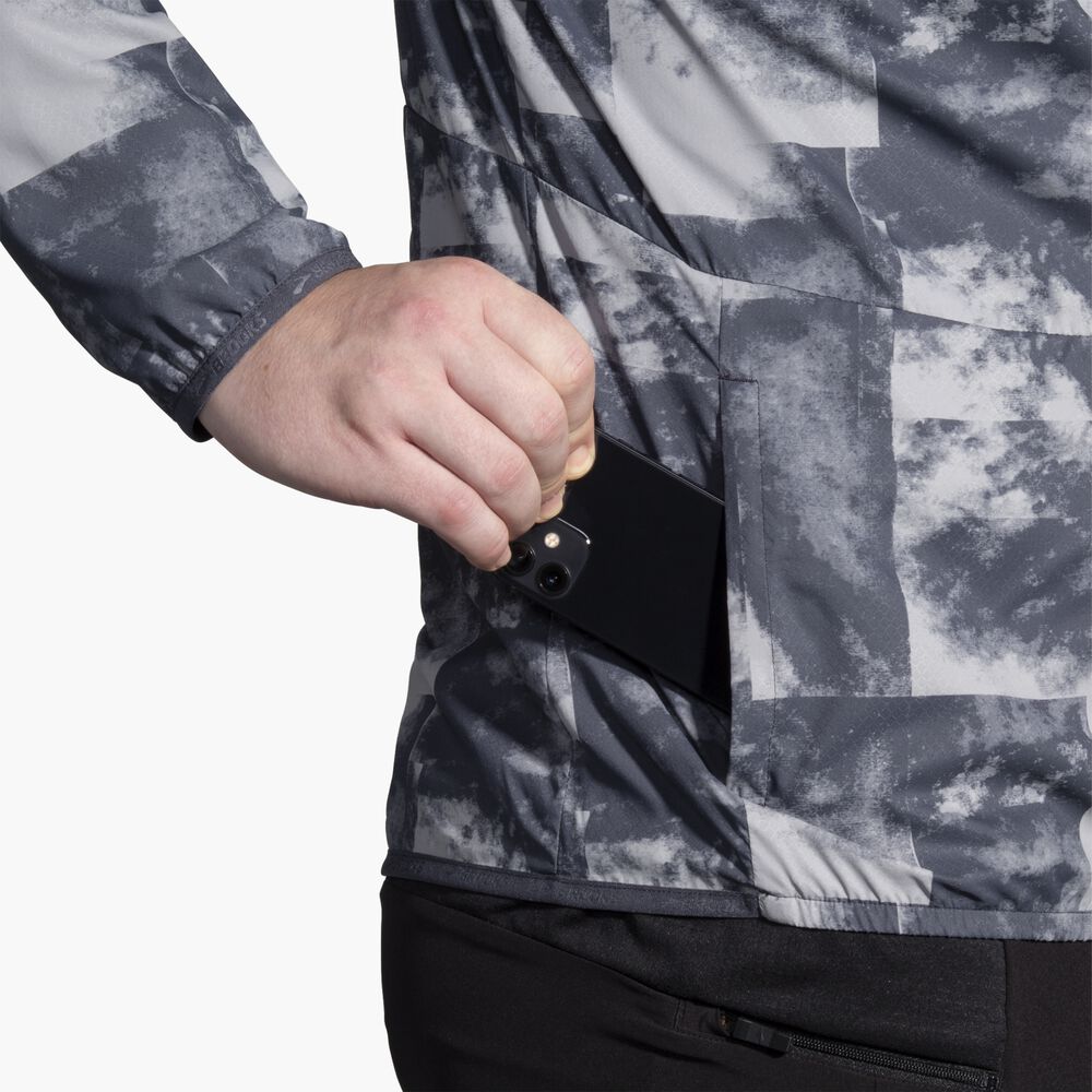 Brooks Canopy Jacket - Betonwolken-Farbdruck