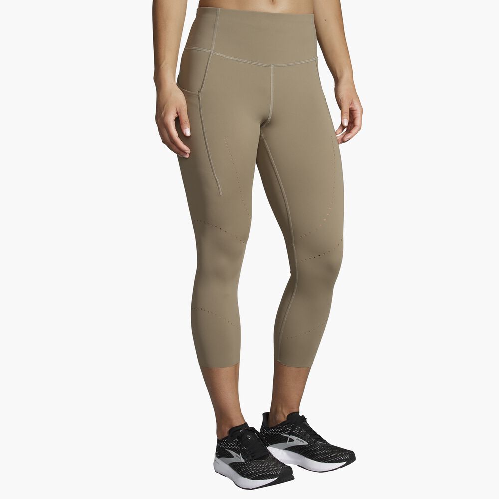 Brooks Method 3/4 Tight - Dunkle Haferflocken
