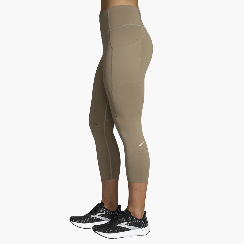 Brooks Method 3/4 Tight - Dunkle Haferflocken