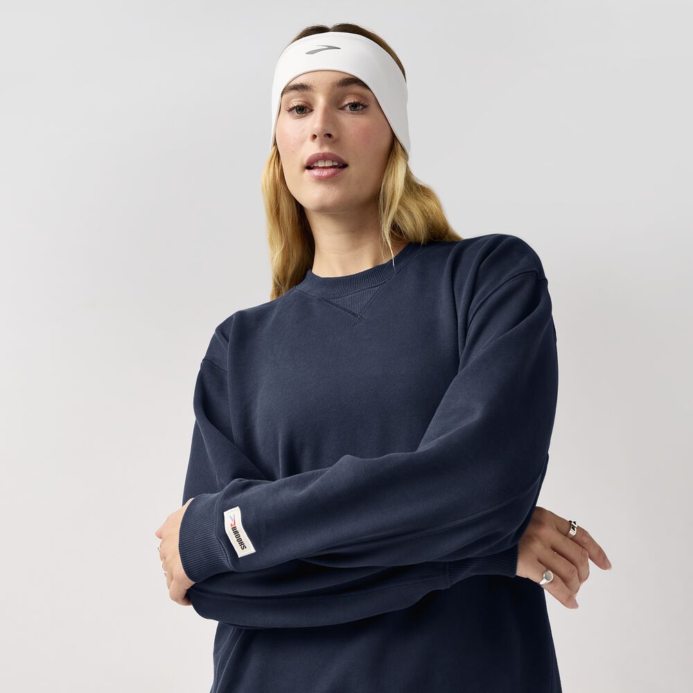 Brooks The Crew Sweatshirt - Dunkelblauschiefer