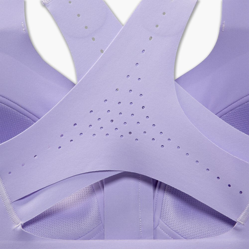 Brooks Zip 2.0 Sports Bra - Violett-Strich