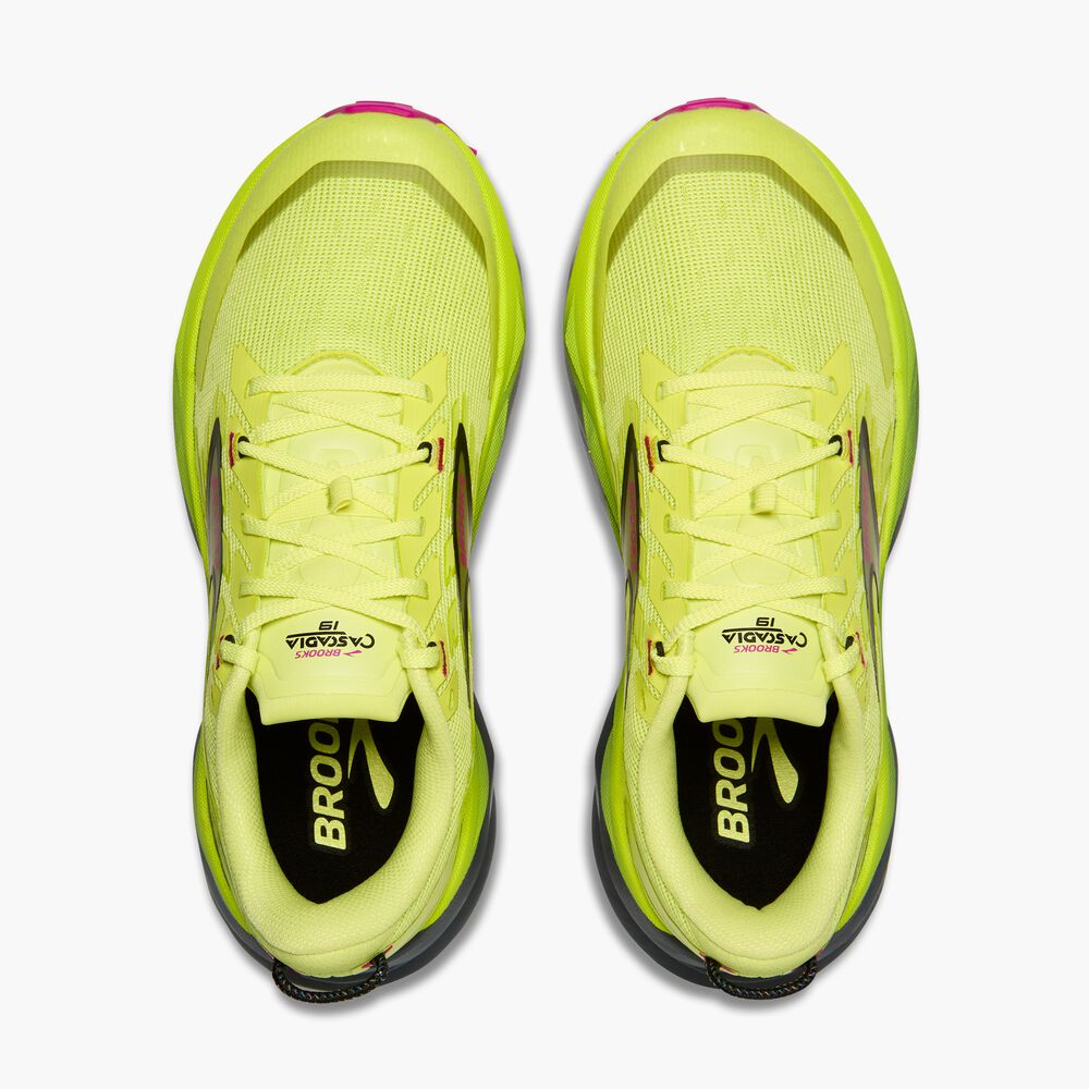 Brooks Cascadia 19 - Sonniges Limettengrün/Schwarz/Magenta