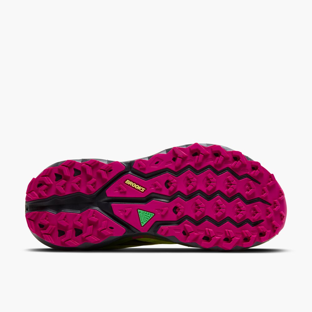 Brooks Cascadia 19 - Sonniges Limettengrün/Schwarz/Magenta