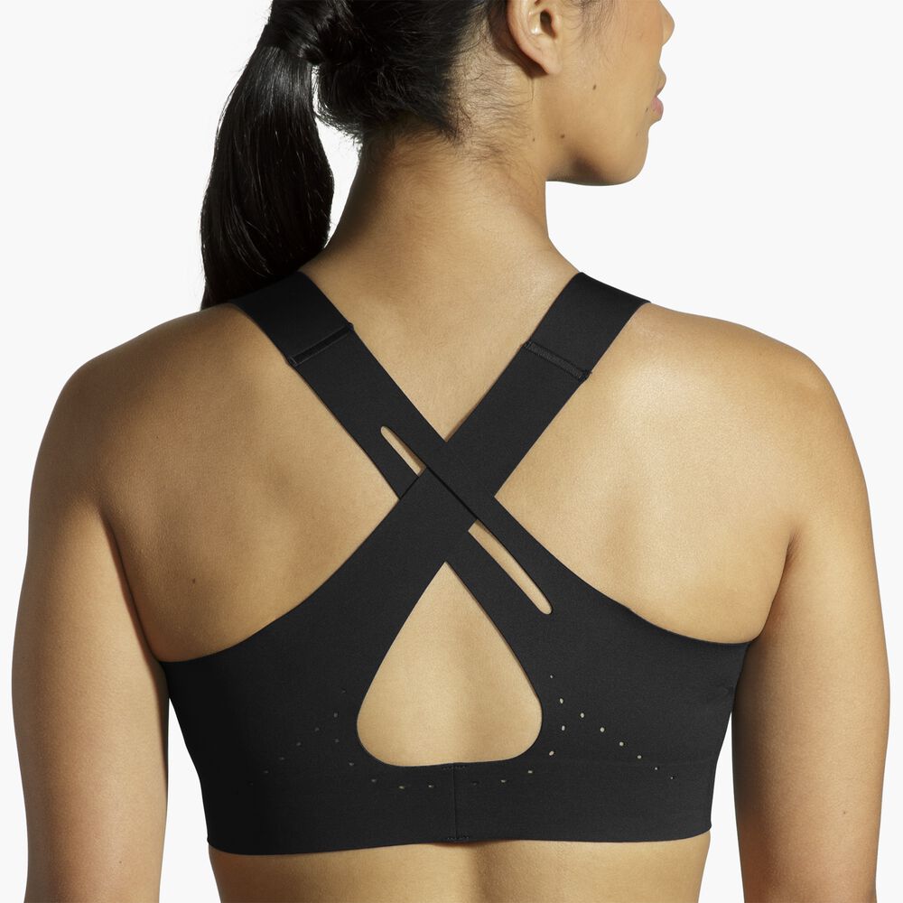 Brooks Crossback 2.0 Sports Bra - Schwarz
