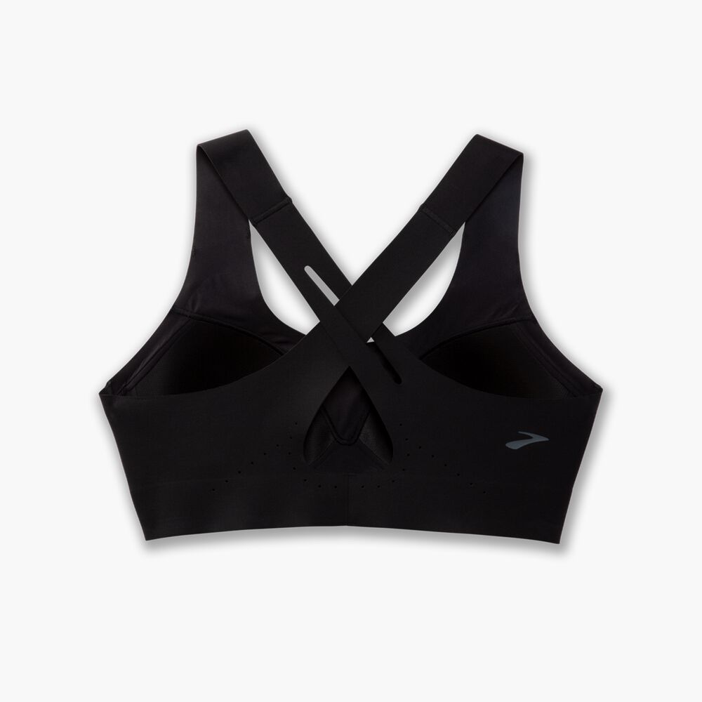 Brooks Crossback 2.0 Sports Bra - Schwarz