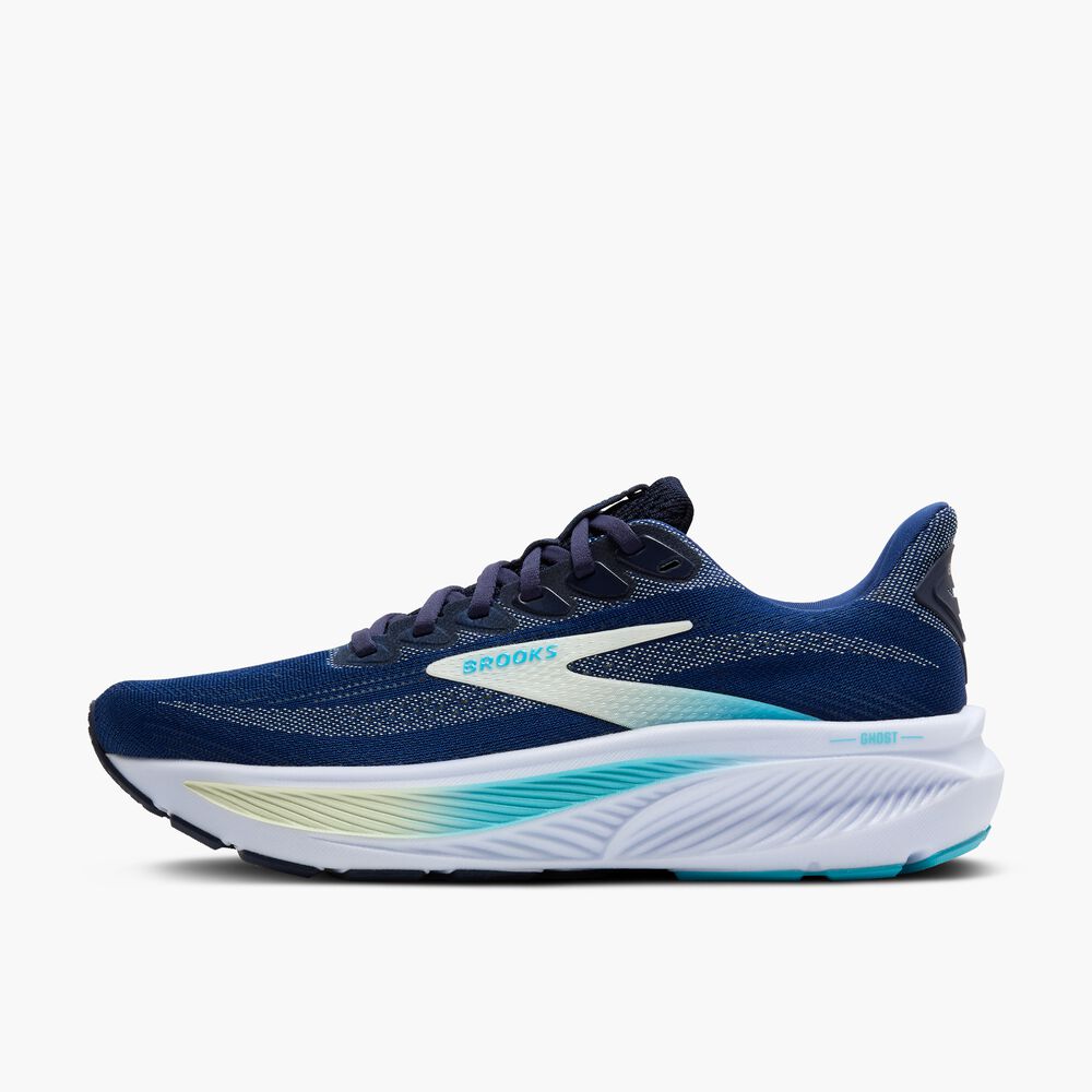 Brooks Ghost 17 - Marineblau/Grün/Türkis