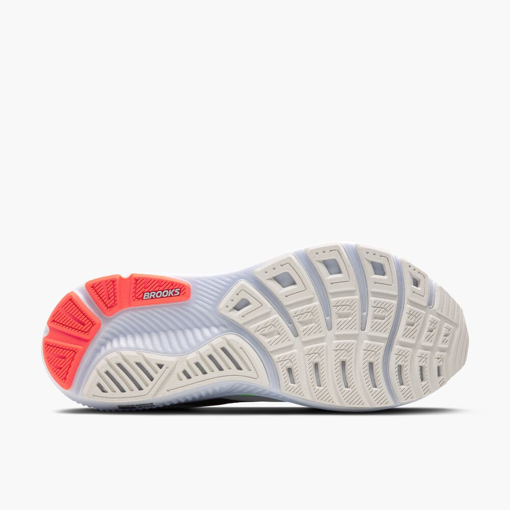 Brooks Ghost 17 - Weiß/Pink Clay/Gecko