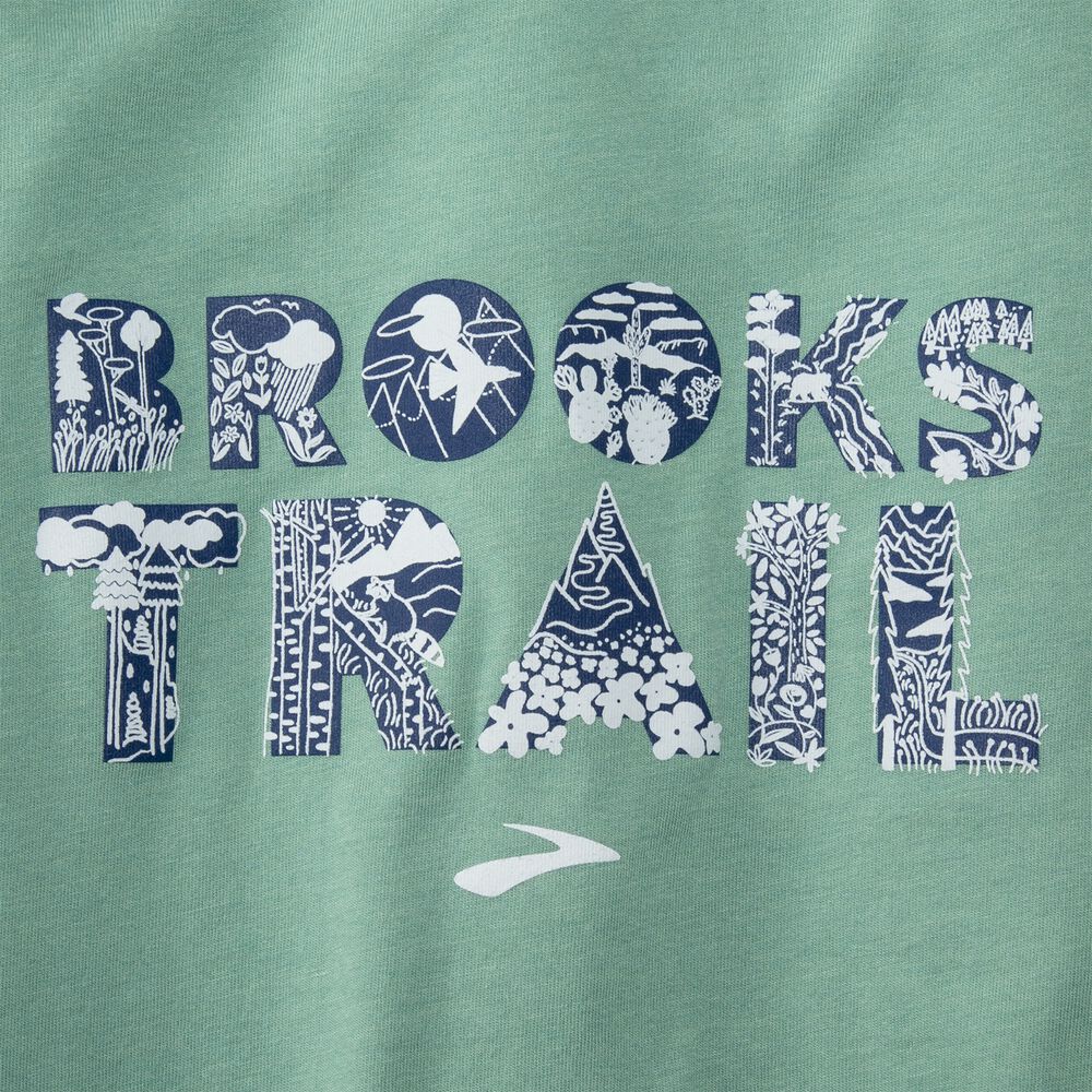 Brooks Distance Long Sleeve 2.0 - Htr Sage/Brooks Trail