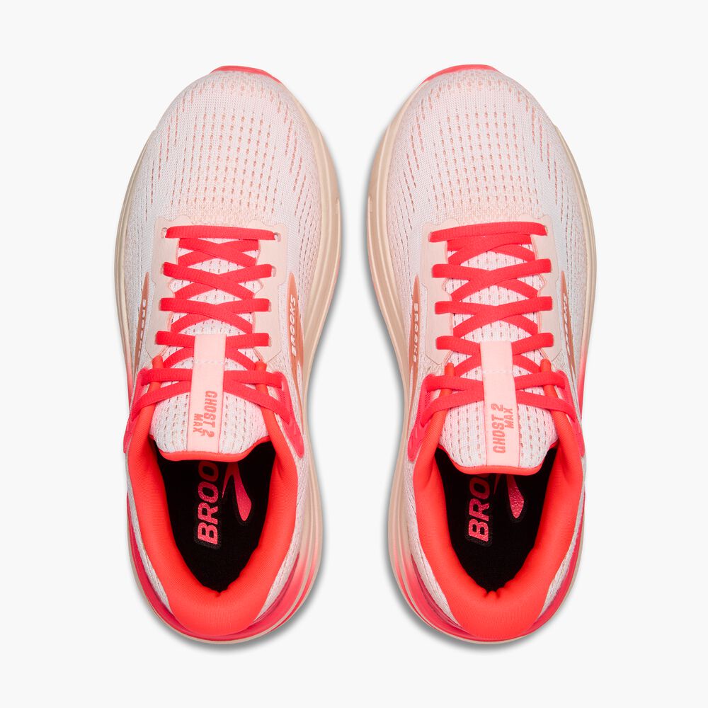 Brooks Ghost Max 2 - Weiß/Pfirsich/Koralle