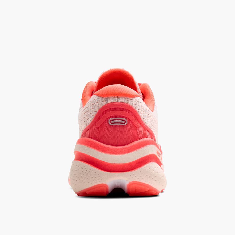 Brooks Ghost Max 2 - Weiß/Pfirsich/Koralle