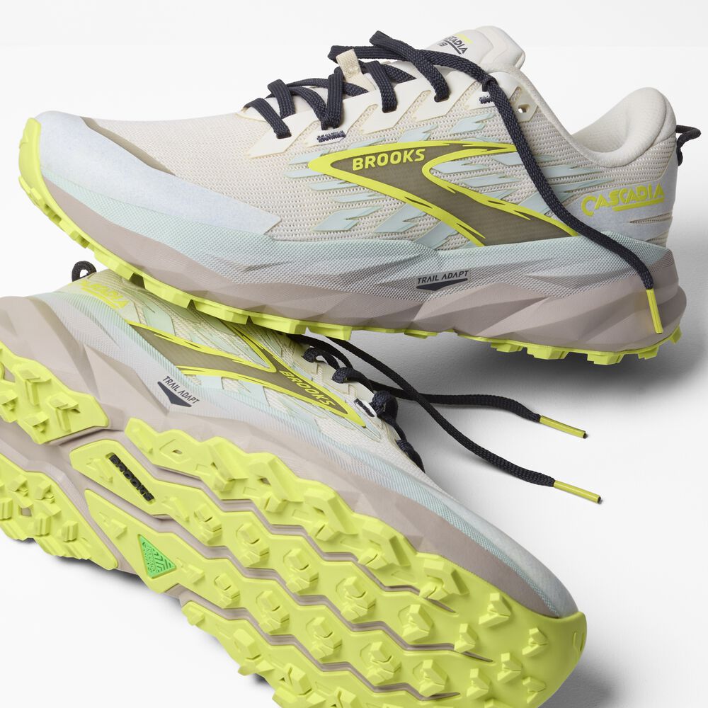 Brooks Cascadia 19 - Kokosnuss/Nebelblau/Ebenholz
