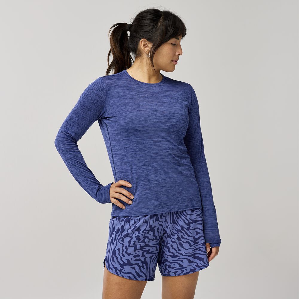 Brooks Luxe Long Sleeve - Hellblaue Mitternacht