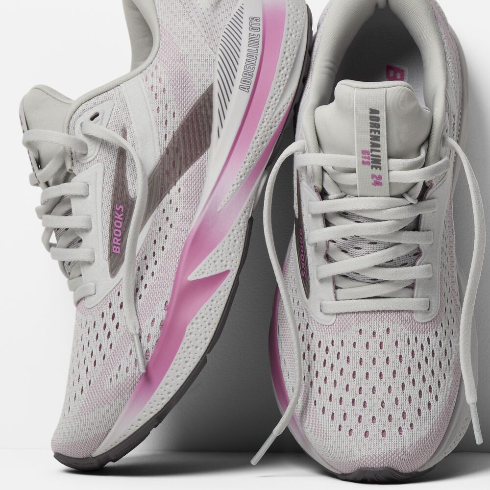 Brooks Adrenaline GTS 24 - Austernpilz/Excalibur/Pink