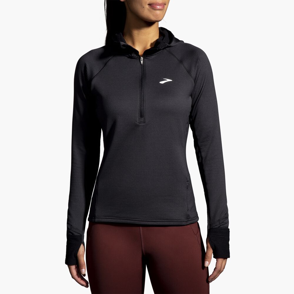 Brooks Notch Thermal Hoodie 2.0 - Schwarz
