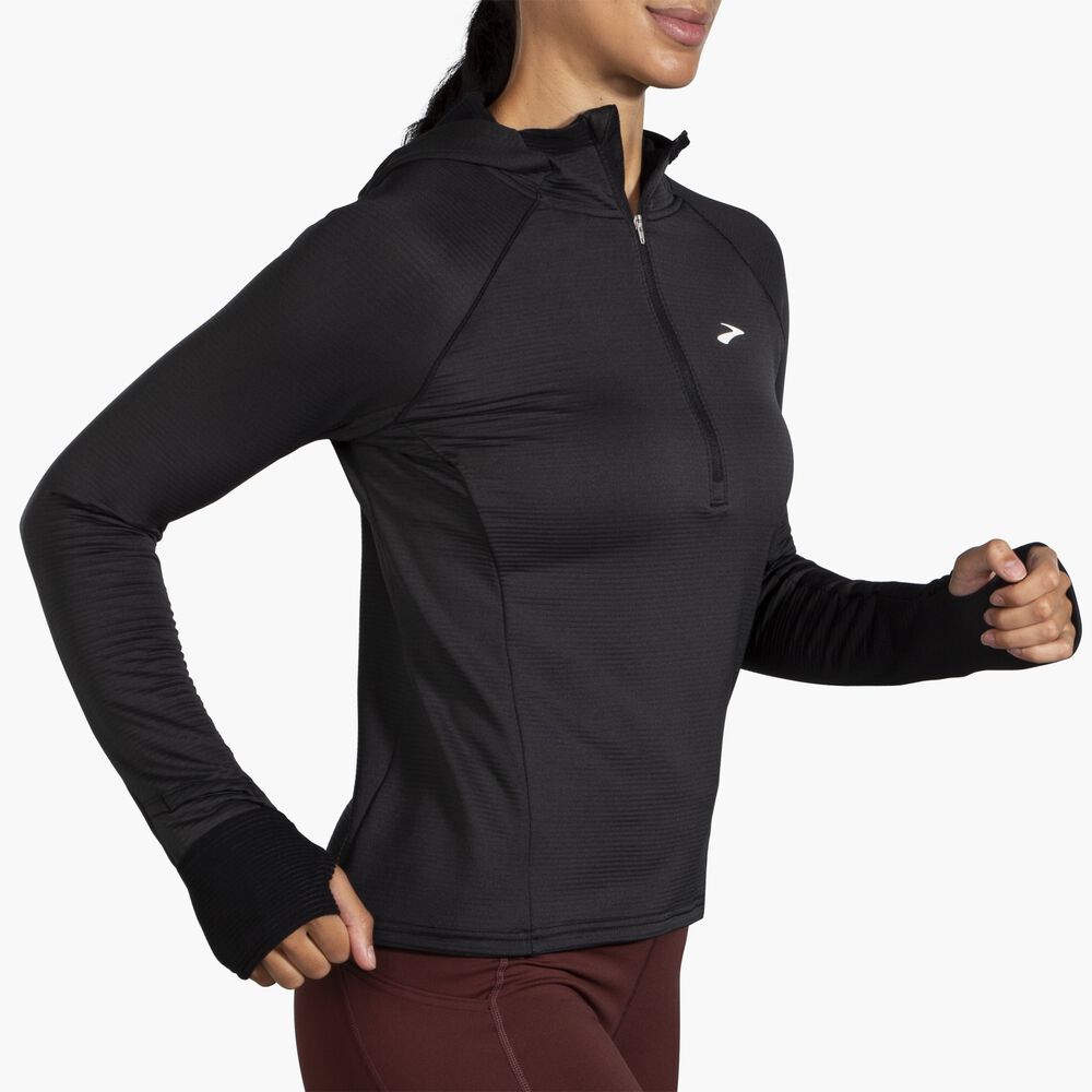 Brooks Notch Thermal Hoodie 2.0 - Schwarz