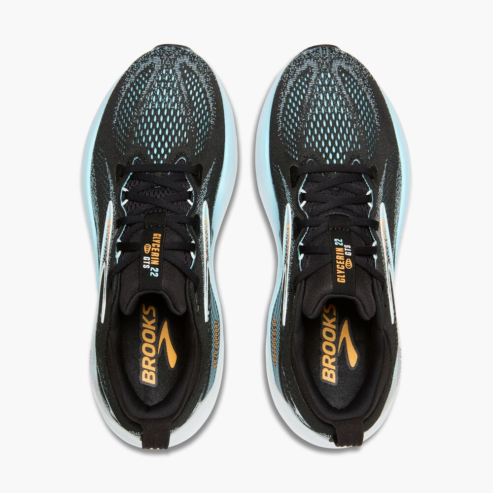 Brooks Glycerin GTS 22 - Schwarz/Atomizer/Blazing Orange