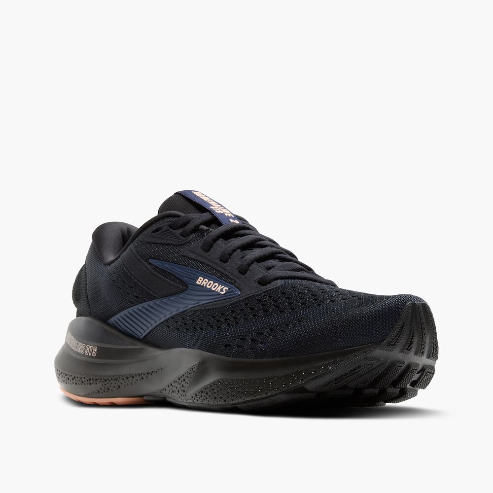 Brooks Adrenaline GTS 24 - Schwarz/Peacoat/Pfirsich
