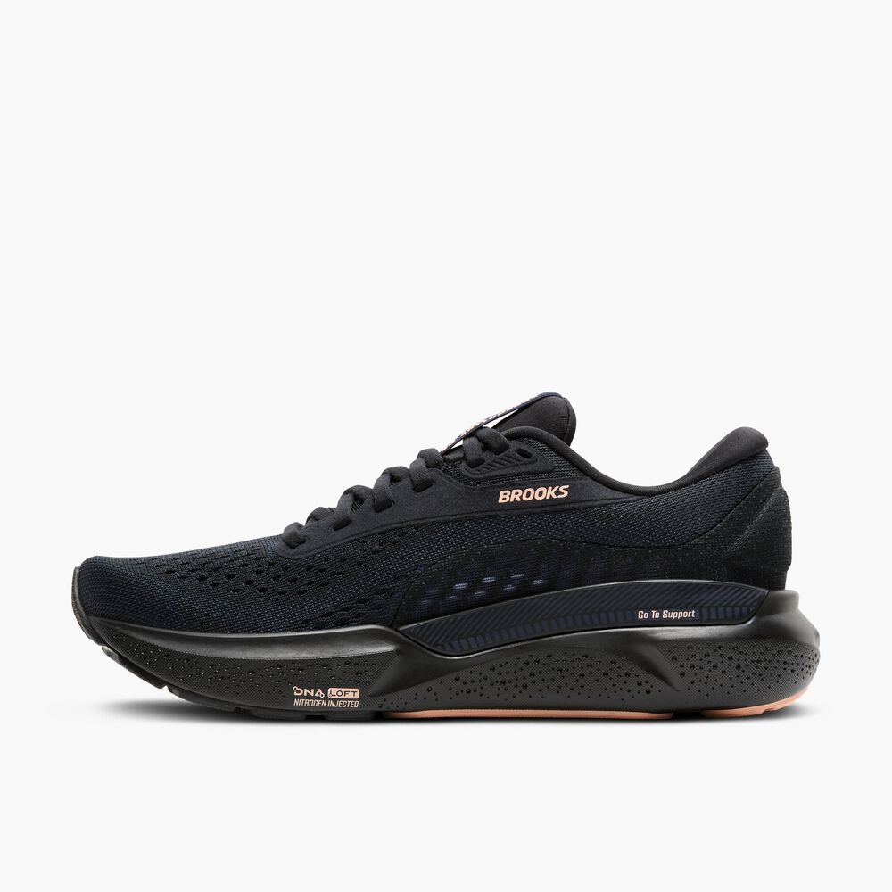 Brooks Adrenaline GTS 24 - Schwarz/Peacoat/Pfirsich