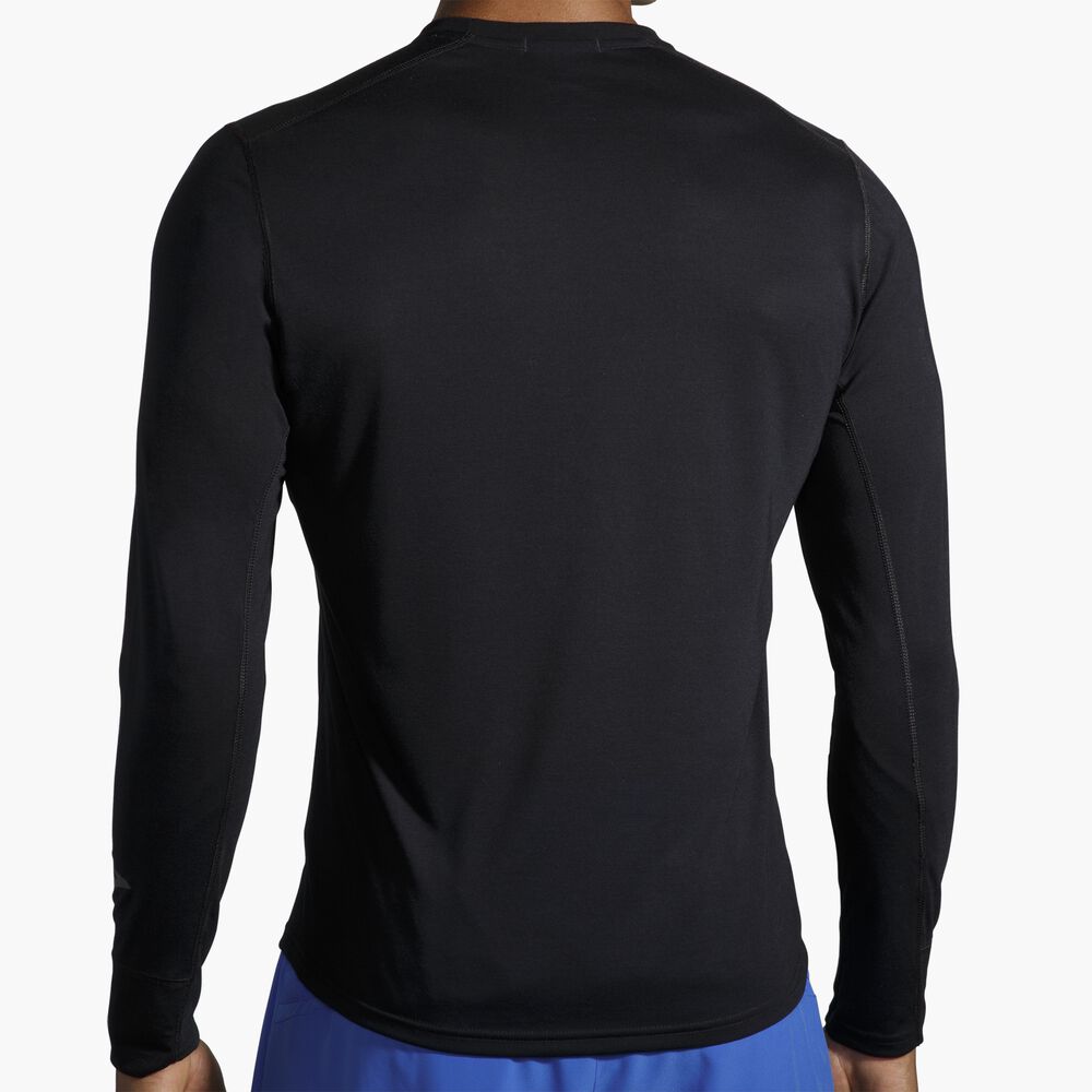 Brooks Distance Graphic Long Sleeve - Schwarz/Heritage