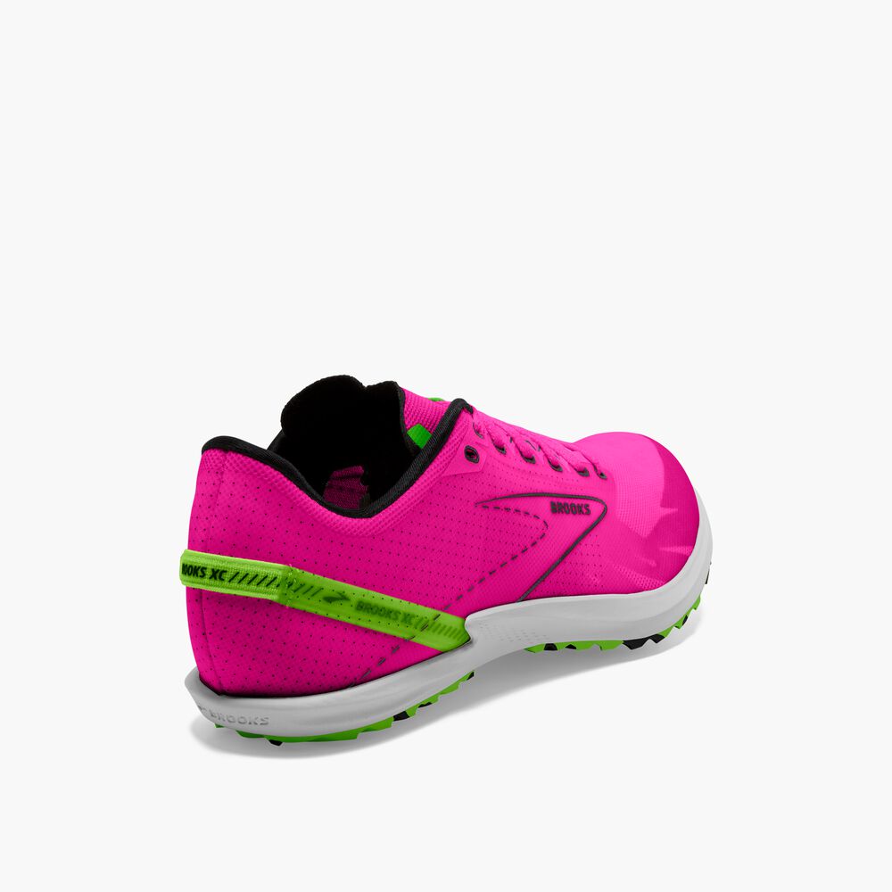 Brooks Draft XC Spikeless - Pink Glo/Grün/Schwarz