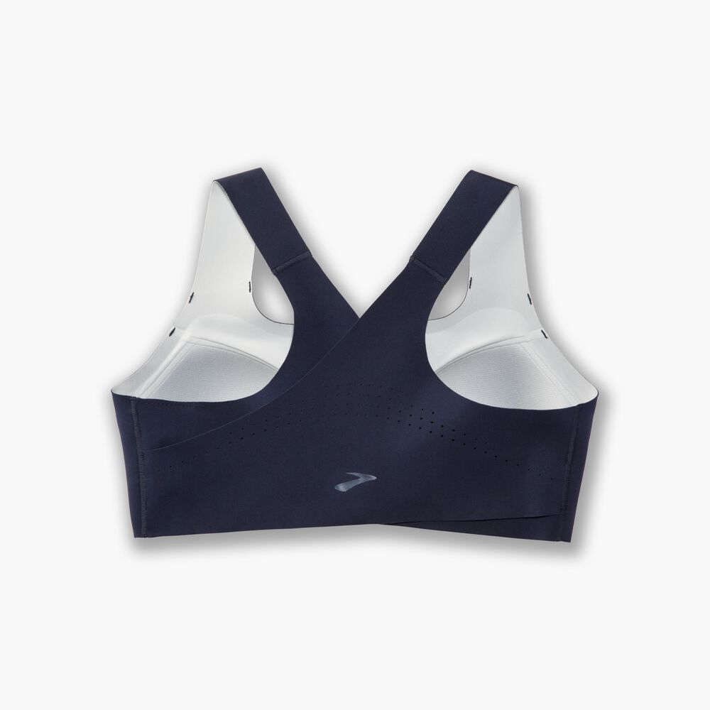 Brooks Dare Zip Run Bra - Marineblau